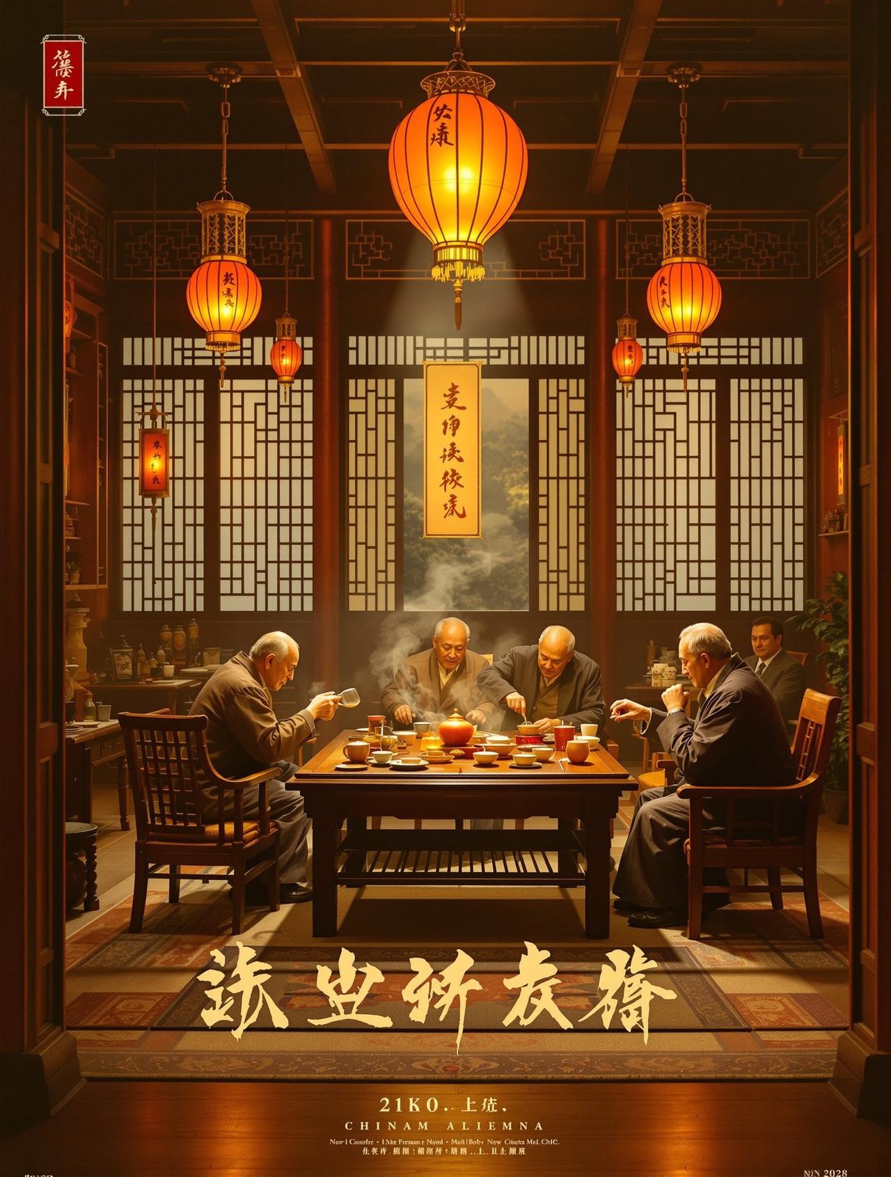 驰策影院作品《老茶馆》高清海报